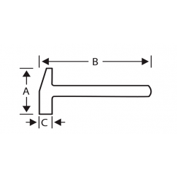 Bahco Marteau de maçon de type espagnol 700 g avec câble de sécurité TAH486F Kobleo