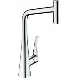 Hansgrohe Mitigeur cuisine 320 Metris Select M71 douchette extractible 1 jet chr Kobleo