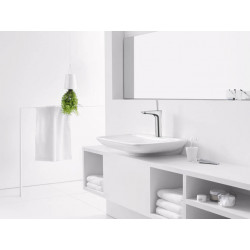 Hansgrohe Mitigeur de lavabo PuraVida 110 bec 113 mm avec tirette et vidage chro Kobleo