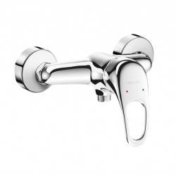 Delabie Mitigeur douche mécanique manette ajourée laiton chromé M1/2 Delabie Kobleo