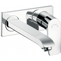 Hansgrohe Mitigeur lavabo Metris encastré mural Bec long 225mm bonde écoulement  Kobleo