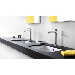 Hansgrohe Mitigeur lavabo Metris 200 L 141mm surélevéVasque libre tirette etVida Kobleo