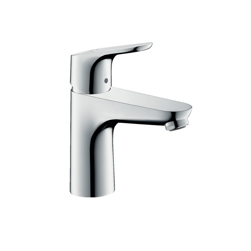 Hansgrohe Mitigeur de lavabo 100 Eco C3 avec tirette et vidage chromé Focus Kobleo