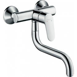 Hansgrohe Mitigeur de cuisine Focus M41 montage mural 1 jet chromé Hansgrohe Kobleo