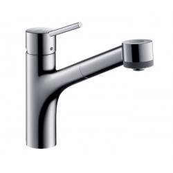 Hansgrohe Mitigeur de cuisine 170 avec douchette extractible 2 jets chromé Talis Kobleo