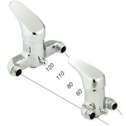 Rei tregi Mitigeur douche Entraxes Spéciaux 60 mm Kobleo