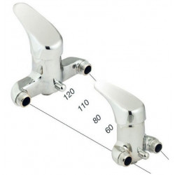 Rei tregi Mitigeur douche entraxe 70 mm Kobleo