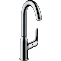 Hansgrohe Mitigeur lavabo 240 Novus bec pivotant 120° tirette etVidage finition  Kobleo