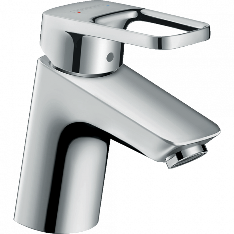 Hansgrohe Mitigeur lavabo Logis Loop 70 avec tirette et vidage synthétique chrom Kobleo