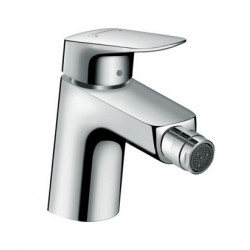Hansgrohe Mitigeur bidet Logis 70 avec tirette et vidage métallique Kobleo