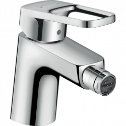 Hansgrohe Mitigeur bidet Logis Loop 119mm tirette etVidage synthétique finition  Kobleo