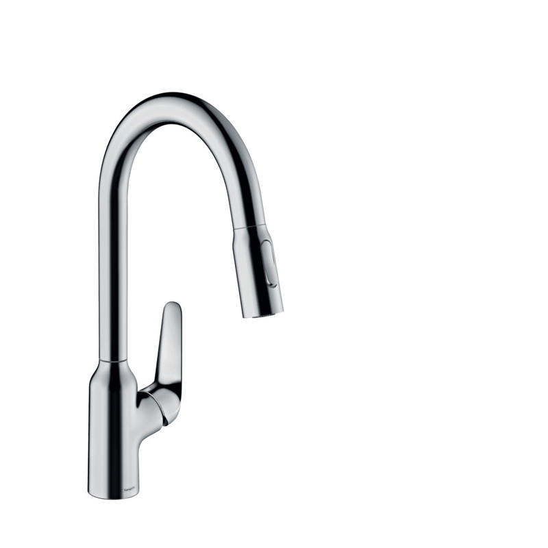 Hansgrohe Mitigeur cuisine Focus M42 220 douchette extractible 2 jets finition c Kobleo