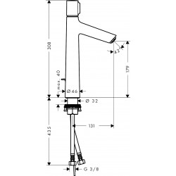 Hansgrohe Mitigeur de lavabo Talis Select S 190 bec fixe avec tirette et vidage  Kobleo