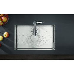 Hansgrohe Mitigeur cuisine 320 Metris Select M71 bec extractible Stainless Steel Kobleo
