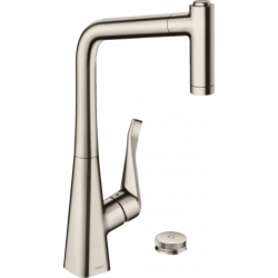 Hansgrohe Mitigeur cuisine 320 Metris Select M71 douchette extractible inox Kobleo