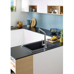 Hansgrohe Mitigeur cuisine 320 Metris Select M71 douchette extractible inox Kobleo