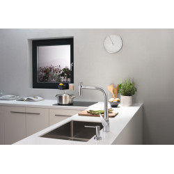 Hansgrohe Mitigeur cuisine 300 Talis Select M51 douchette extractible Stainless  Kobleo