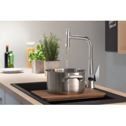 Hansgrohe Mitigeur cuisine 300 Talis Select M51 douchette extractible Stainless  Kobleo