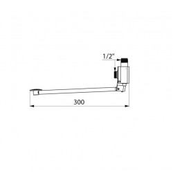 Delabie Mitigeur instantané MIXFOOT à pédale MM1/2 fixation murale sans écrou Kobleo