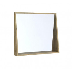 Allibert Miroir cadre avec étagère 80 cm en bois ESTRADA Kobleo