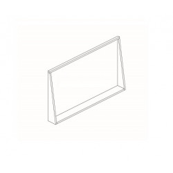 Allibert Miroir cadre avec étagère 120 cm en bois ESTRADA Kobleo