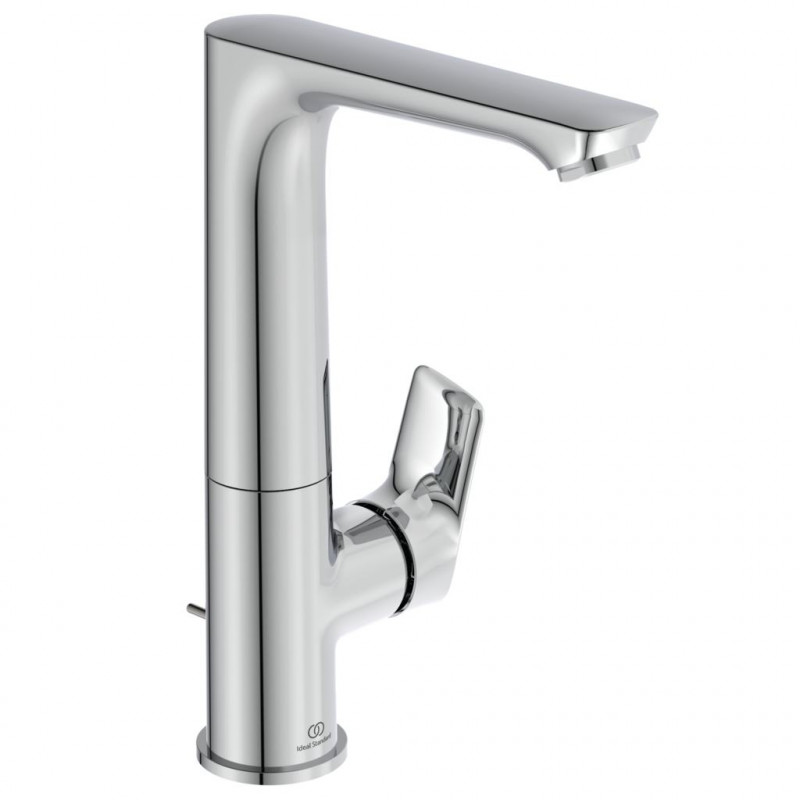 Ideal standard Mitigeur lavabo bec haut CONNECT AIR chromé bonde métal A7020AA Kobleo