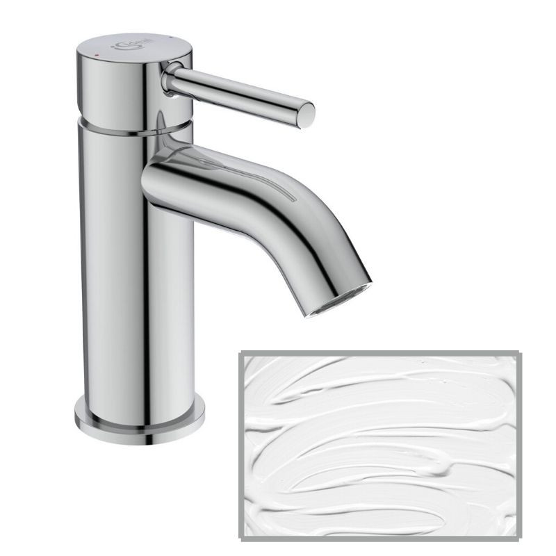 Ideal standard Mitigeur lavabo monotrou CERALINE Bec fixe 5l/min Blanc BC203U5 Ideal standard Kobleo