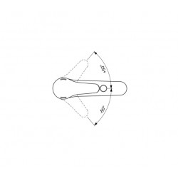 Porcher Mitigeur bain-douche monotrou Ulysse chromé Cartouche Diam 38 mm Kobleo