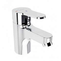 Porcher Mitigeur de lavabo Olyos vidage métal raccords acoustiques C3 chromé Porcher Kobleo