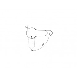 Porcher Mitigeur de lavabo monotrou Olyos Cartouche Diam 40 mm C3 chromé bec f Kobleo