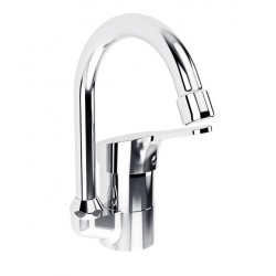 Porcher Mitigeur lavabo OLYOS col de cygne avec vidage métal C2 Porcher Kobleo