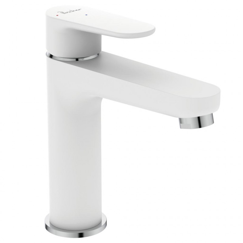 Ideal standard Mitigeur lavabo Ch3 bec fixe sans tirette H 176 mm blanc Kheops New Kobleo