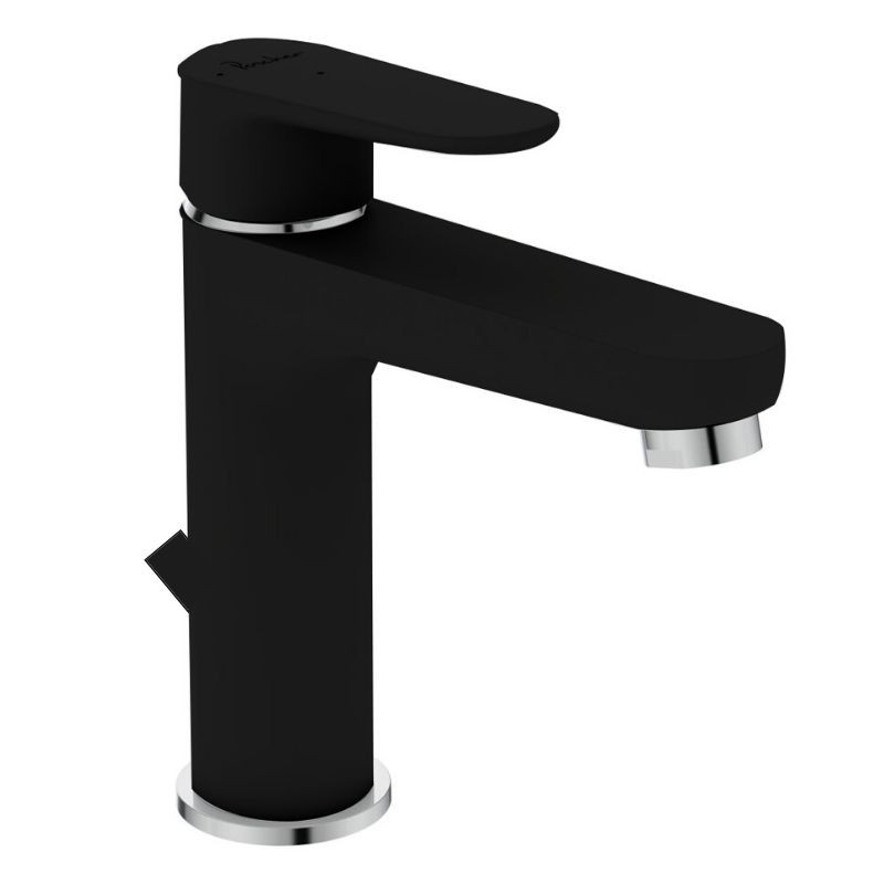 Ideal standard Mitigeur lavabo Ch3 bec fixe polypropylène H 176mm noir Kheops New Kobleo