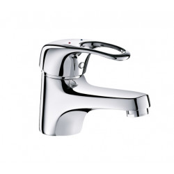 Delabie Mitigeur mécanique lavabo H40 L115 sans tirette manette ajourée laiton Kobleo