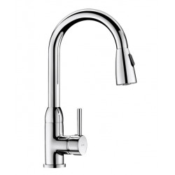 Delabie Mitigeur mécanique à douchette extractible Laiton chromé bec orientabl Kobleo