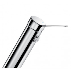 Delabie Mitigeur mécanique lavabo BIOSAFE H95xL110mm Inox chromé sans tirette  Kobleo