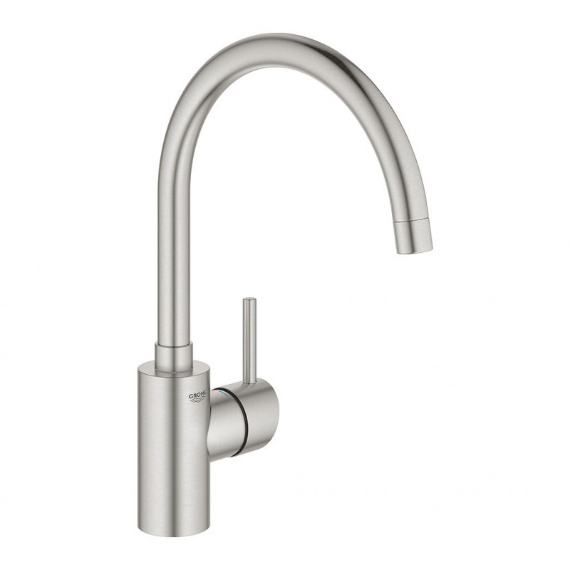 Grohe Mitigeur évier Concetto à bec haut SuperSteel 32661DC3 Grohe Kobleo