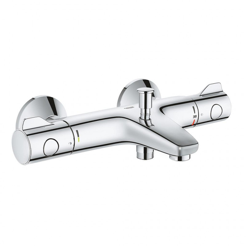 Grohe Mitigeur thermostatique 2 sorties 1/2 chromé Grohtherm 800 Grohe Kobleo