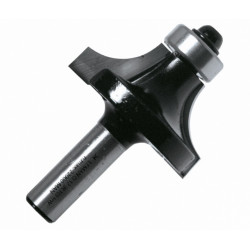 Leman Mèche défonceuse 1/4 de rond guide D.19x13 mm queue 8 mm Kobleo