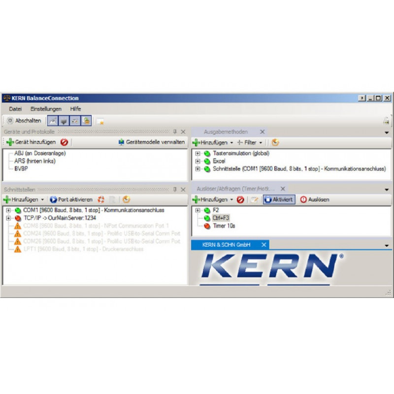 Kern sohn Logiciel BalanceConnection Pro SCD-4.0-PRO 1 CD 1 licence Kern Kobleo