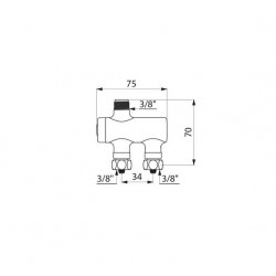 Delabie Mitigeur thermostatique PREMIX NANO FM3/8 corps laiton nickelé Delabie Kobleo
