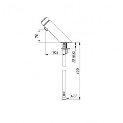 Delabie Mitigeur temporisé de lavabo TEMPOMIX 3 F3/8 Temporisation ~7 sec Kobleo