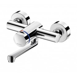 Delabie Mitigeur temporisé lavabo mural TEMPOMIX 3 ~7 sec laiton chromé M1/2  Delabie Kobleo