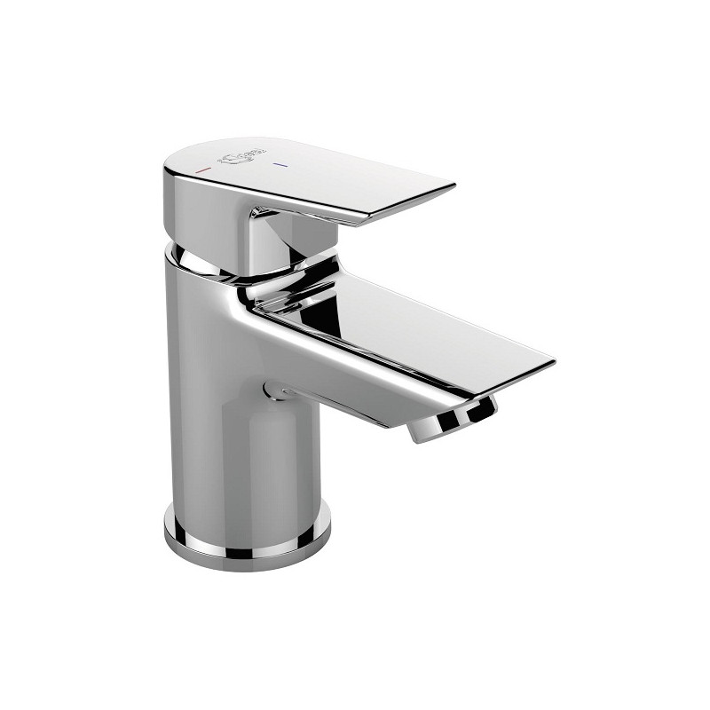 Ideal standard Mitigeur lavabo monotrou Piccolo avec tirette et vidage bonde métal ch Kobleo