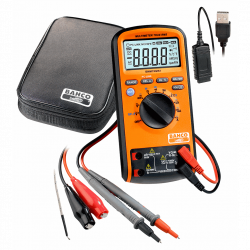 Bahco Multimètre digital portée automatique mesure True RMS 1 000V connexion Kobleo Bahco Multimètre digital portée automatique mesure True RMS 1 000V connexion Kobleo