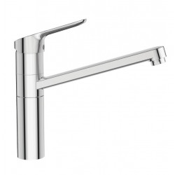 Porcher Mitigeur évier monotrou Okyris bec Orientable aérateur encastré cartou Kobleo