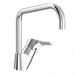 Porcher Mitigeur évier col cygne Ulysse Cartouche 38mm chromé sans tirette niV Kobleo