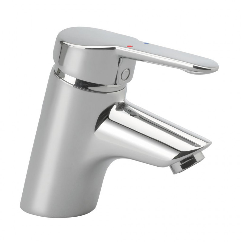 Ideal standard Mitigeur lavabo monotrou sans tirette ni vidage H 132 mm chrome Okyris Kobleo