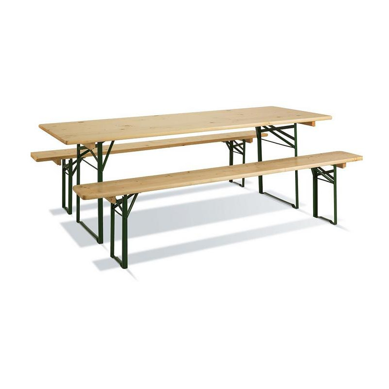 Jardipolys Table pique nique en bois 220 cm BRASSEUR Kobleo