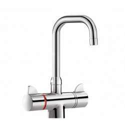 Delabie Mitigeur thermostatique H.205 L.150 bicommande SECURITHERM Delabie Kobleo